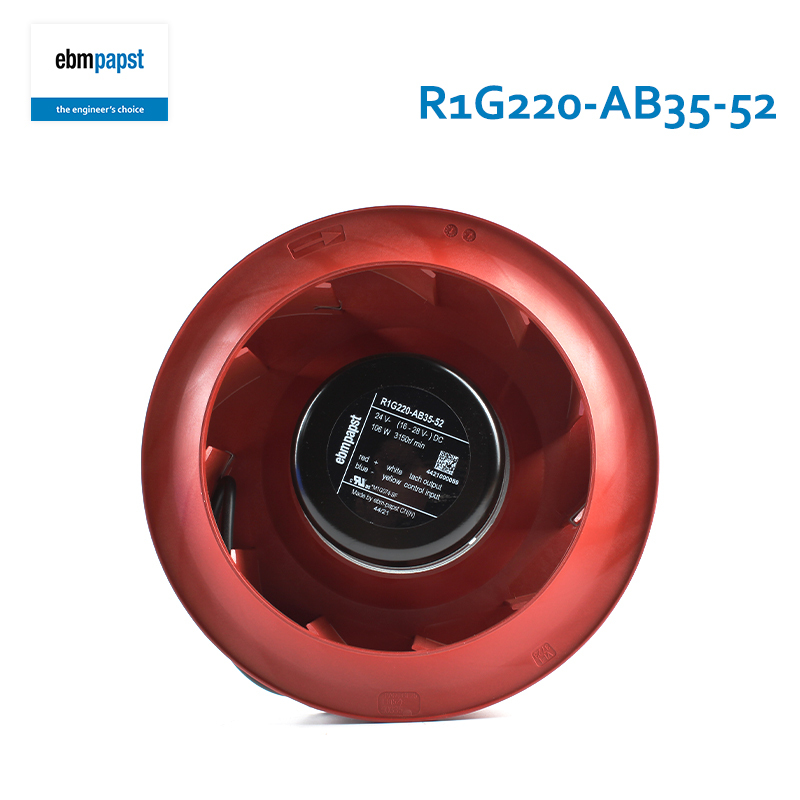 ebmpapst 220mm ac backward curved centrifugal fan 24v centrifugal fan 5A 106W R1G220-AB35-52