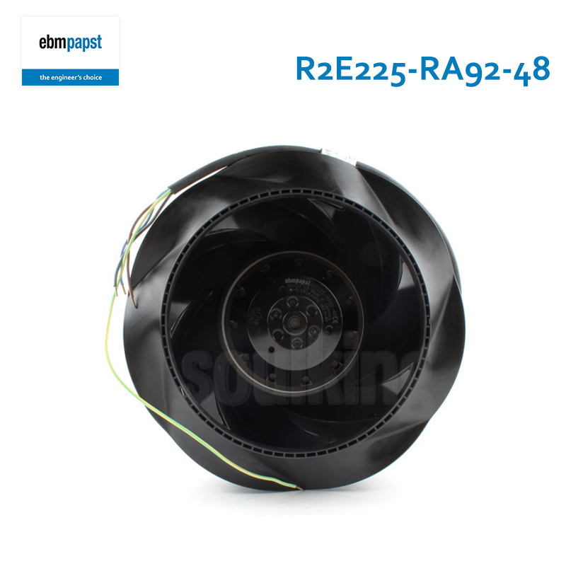 ebmpapst purified cabinet centrifugal fan ac centrifugal fan 225mm 230V 0.68/0.92A 155/210W R2E225-RA92-48