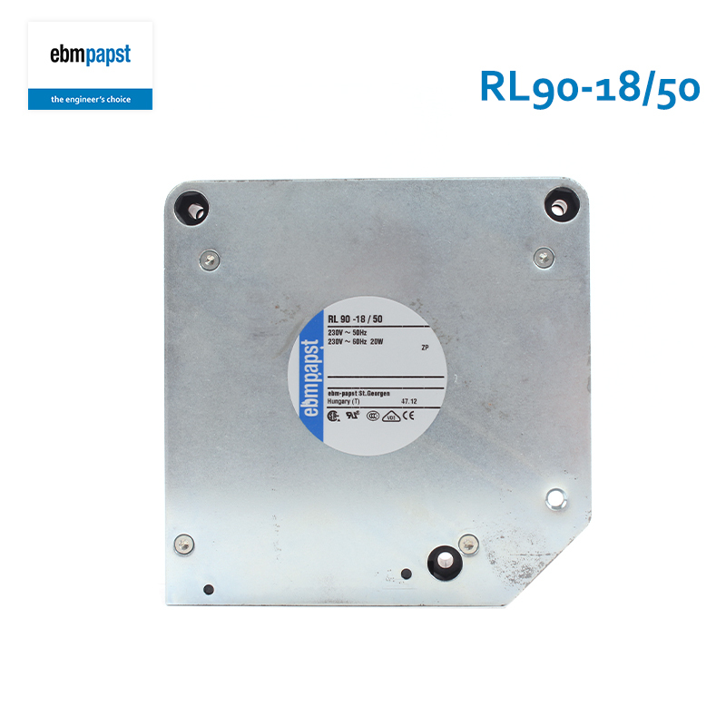 ebmpapst centrifugal fan 230v ac cooling fan 121×121×37mm 230V 20W RL90-18/50