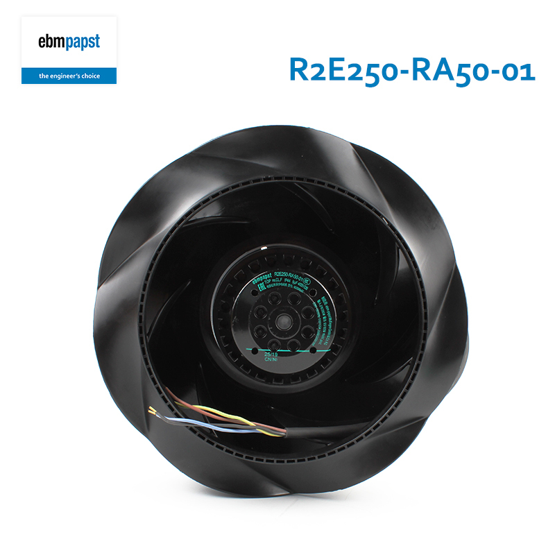 ebmpapst centrifugal fan 230v inverter cooling fan φ250mm 0.93/1.25A 210/285W R2E250-RA50-01