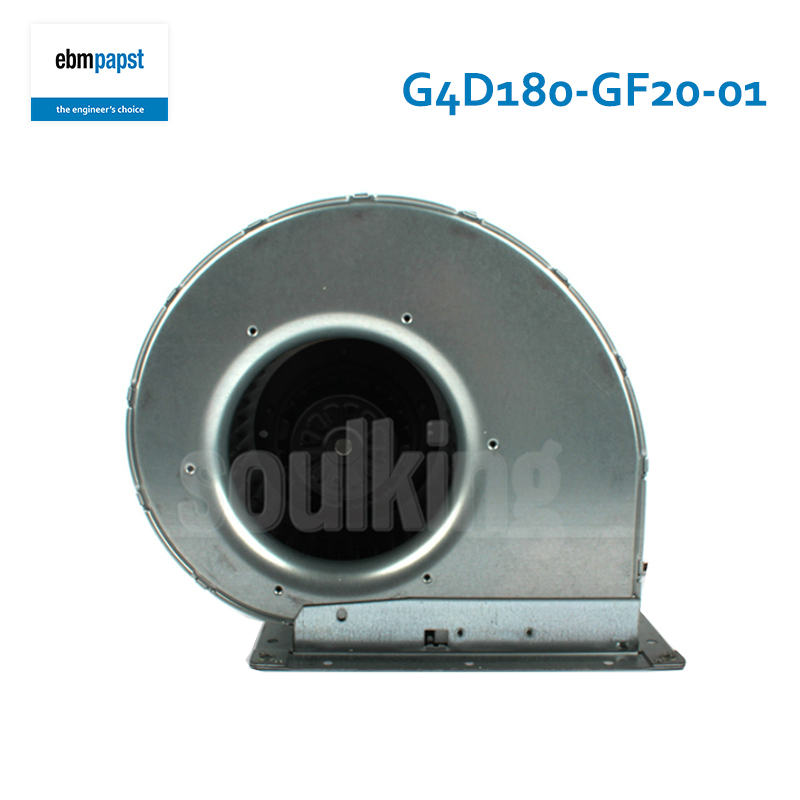 ebmpapst 180 blower fan 230v centrifugal blower fan 180mm 230V/400V 0.70/0.40A 195W G4D180-GF20-01