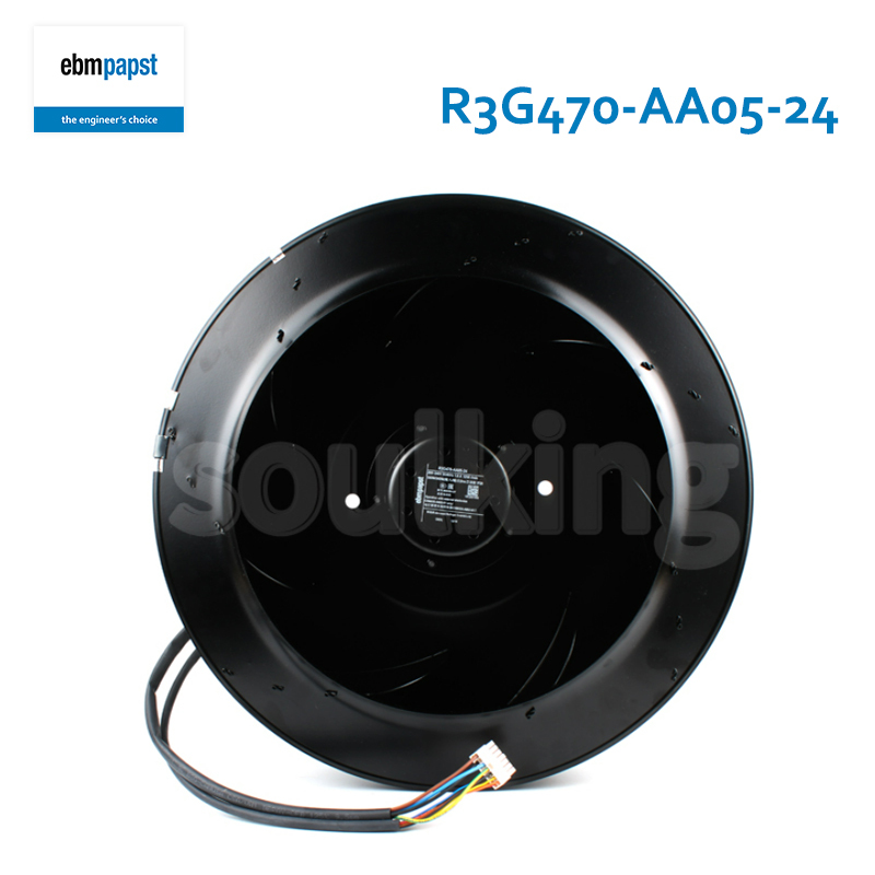 ebmpapst industrial centrifugal fan centrifugal fan ac 470mm 220-240V 1.6A 350/265W R3G470-AA05-24
