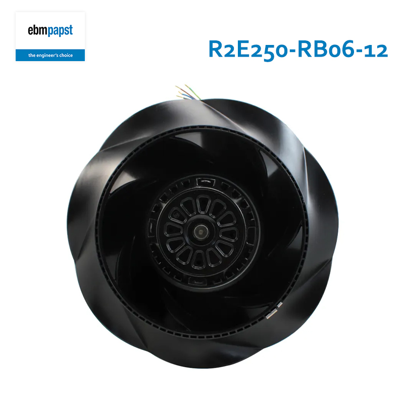 ebmpapst high speed centrifugal fan industrial ac centrifugal fan 250mm 230V 1.10/1.71A 250/390W R2E250-RB06-12