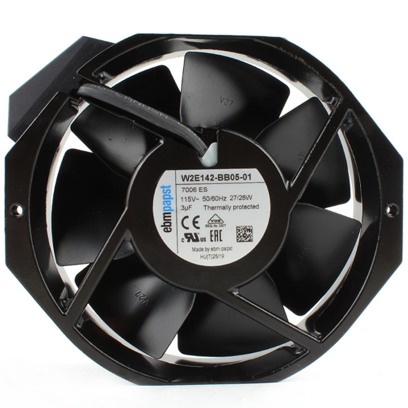 ebmpapst 115v ac cooling fan cooling axial fan 150×172×38mm 27W W2E142-BB05-01