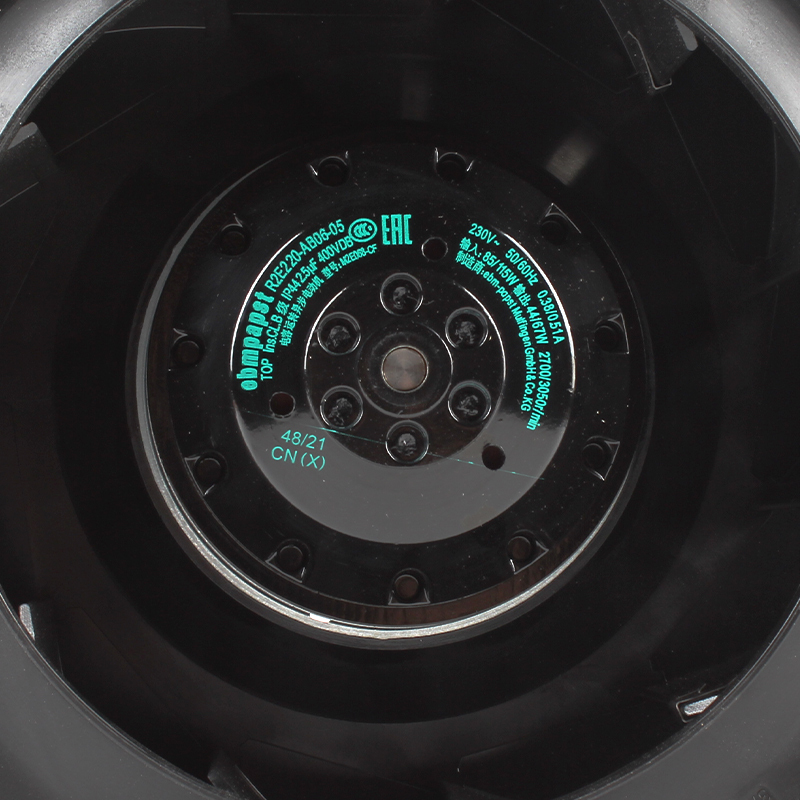ebmpapst 220mm ac backward curved centrifugal fan ac centrifugal fan 230V 0.38/0.51A 85/115W R2E220-AB06-05
