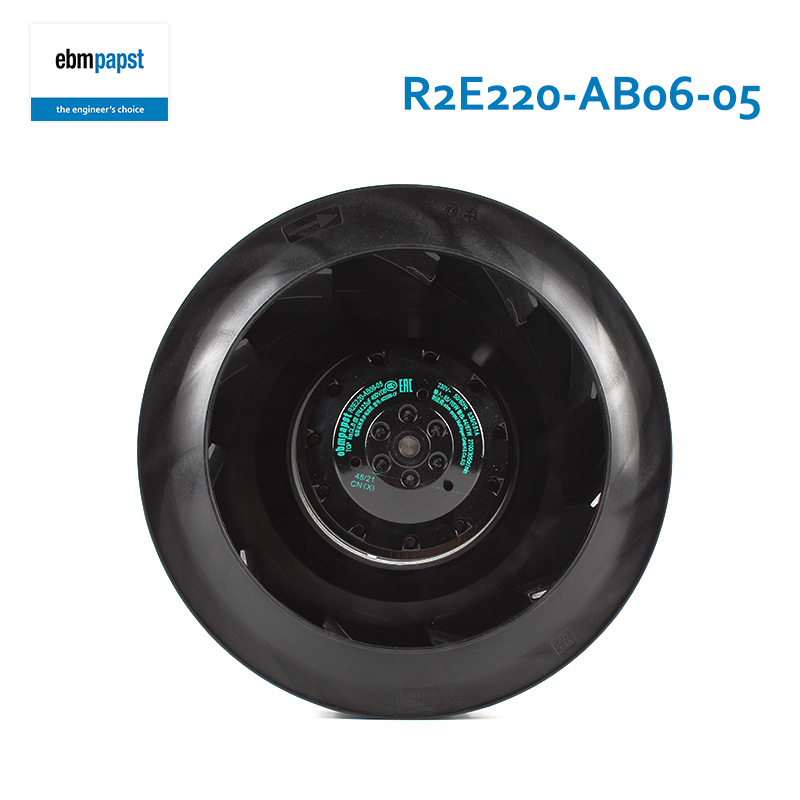 ebmpapst 220mm ac backward curved centrifugal fan ac centrifugal fan 230V 0.38/0.51A 85/115W R2E220-AB06-05