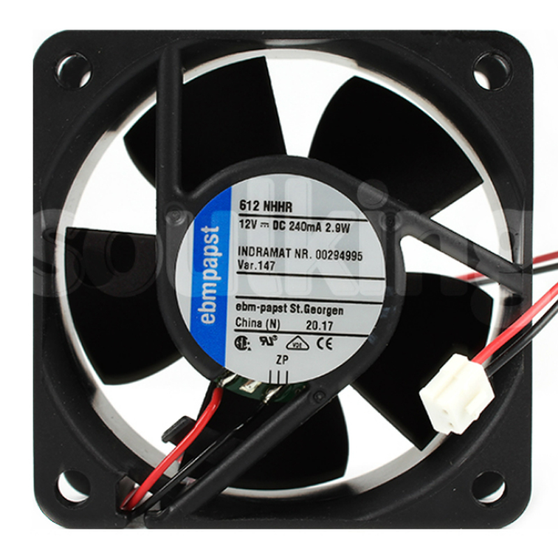 ebmpapst 12v fan cooling 60mm dc axial cooling fan 6025 0.24A 2.9W 612NHHR