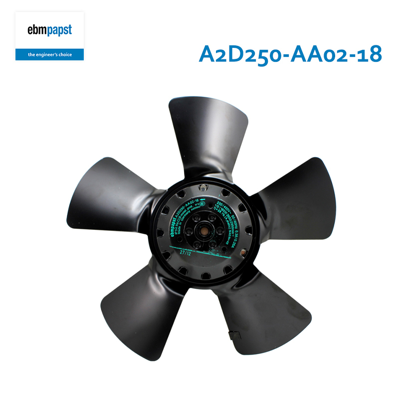 ebmpapst cabinet cooling fan outer rotor axial fan 250mm 230V/400V 110/160W A2D250-AA02-18