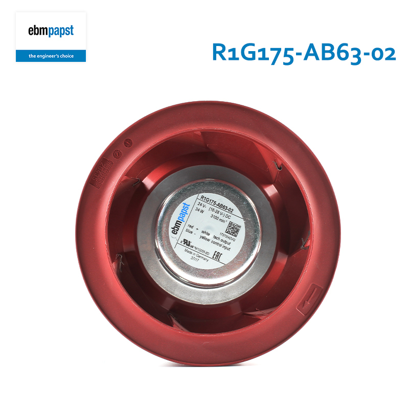 ebmpapst air purifier centrifugal fan 24v dc centrifugal fan 175mm 34W R1G175-AB63-02