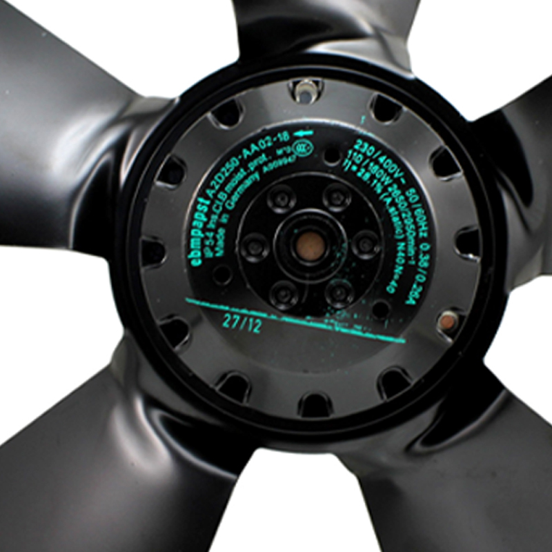 ebmpapst cabinet cooling fan outer rotor axial fan 250mm 230V/400V 110/160W A2D250-AA02-18