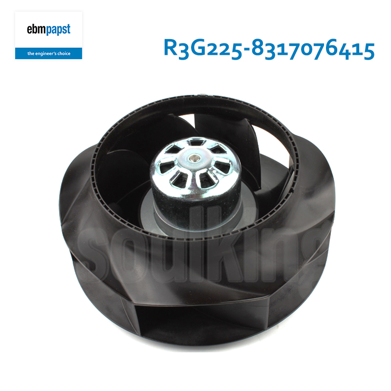 ebmpapst air purifier centrifugal fan 225mm ac backward curved centrifugal fan 220V 1.4A 170W R3G225-8317076415