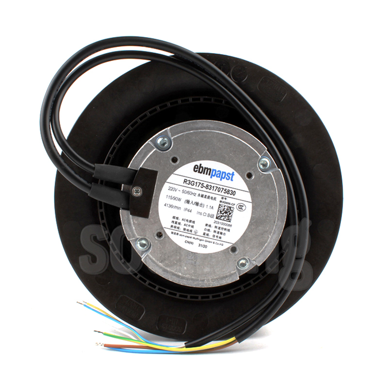 ebmpapst mini centrifugal fan 170mm cooling fan 220V 1.1A 115W R3G175-8317075830