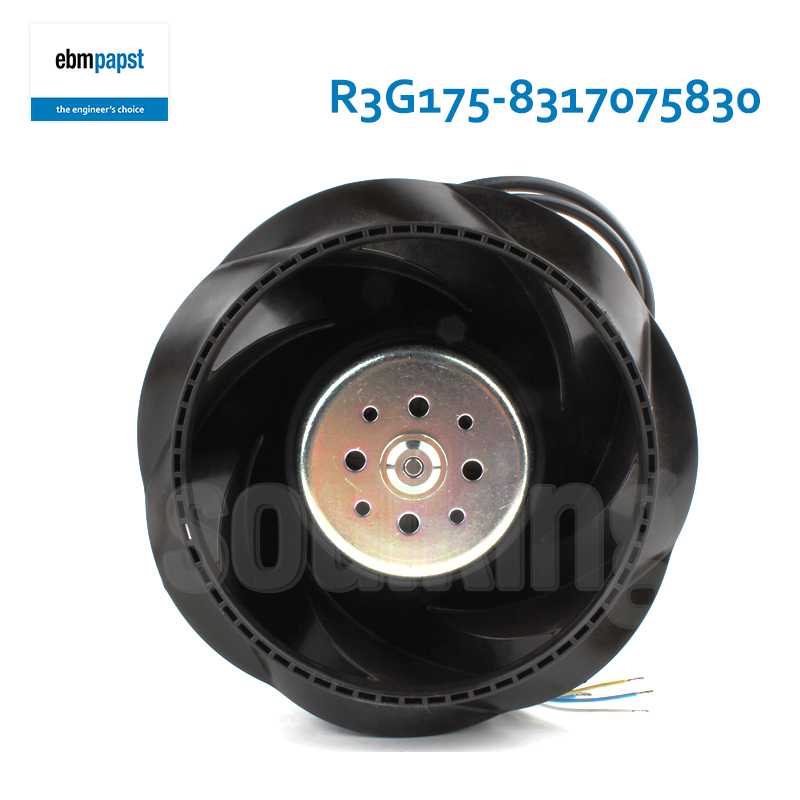 ebmpapst mini centrifugal fan 170mm cooling fan 220V 1.1A 115W R3G175-8317075830