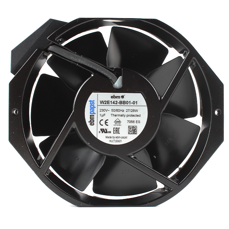 ebmpapst ups cooling fan 230v ac axial flow fan 172×150×38mm 0.12/0.13A 27/28W W2E142-BB01-01
