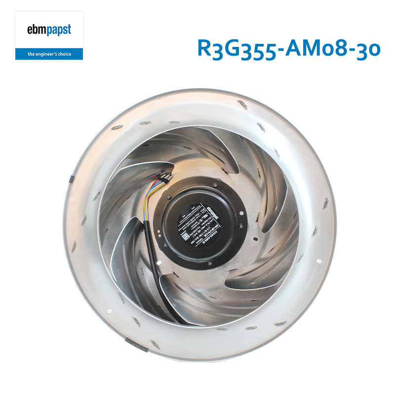ebmpapst 48vdc centrifugal fan centrifugal fan industrial 355mm 3.7A 178/138W R3G355-AM08-30