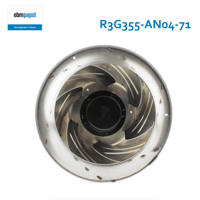 ebmpapst metal centrifugal fan precision air conditioner centrifugal cooling fan 355mm 200-277V 2.9A 450W R3G355-AN04-71