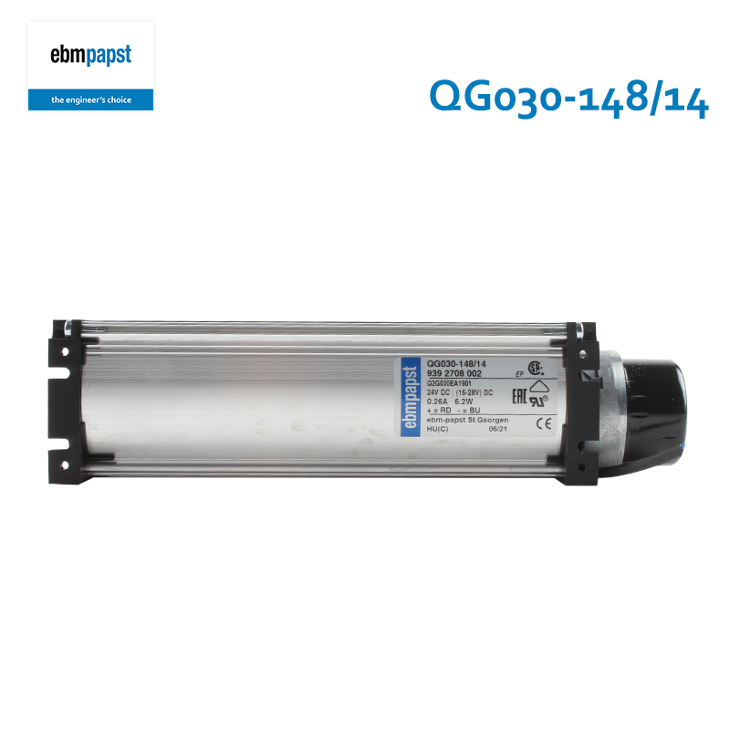ebmpapst dc centrifugal fan dc cross flow fan 47.5×50×201mm 24V 255mA 6.2W QG030-148/14