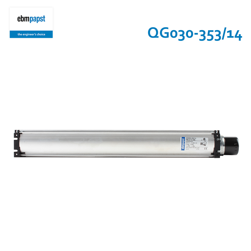 ebmpapst dc cross flow fan elevator cooling fan 24V 400mA 9.6W QG030-353/14