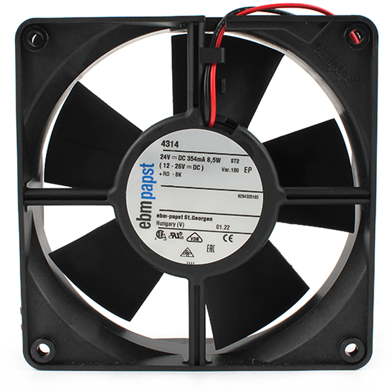 ebmpapst dc cooling fan 120mm dc 24v cooling fan 12032 210mA 5W 4314