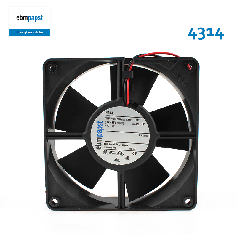 ebmpapst dc cooling fan 120mm dc 24v cooling fan 12032 210mA 5W 4314