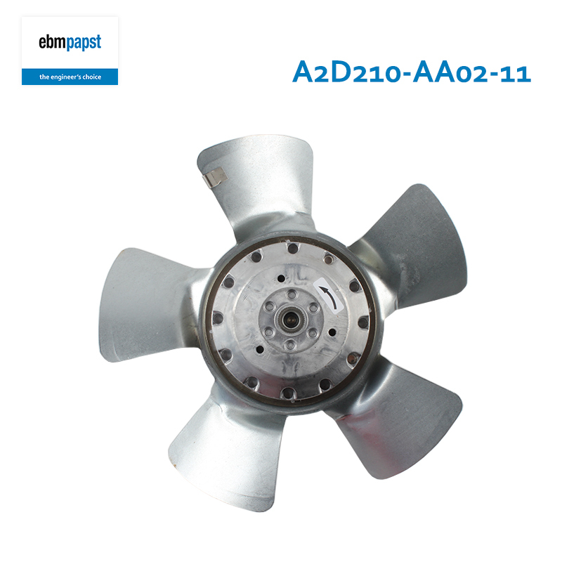 ebmpapst ac axial flow fans industrial cabinet fan 210mm 400V 0.14A 80W A2D210-AA02-11