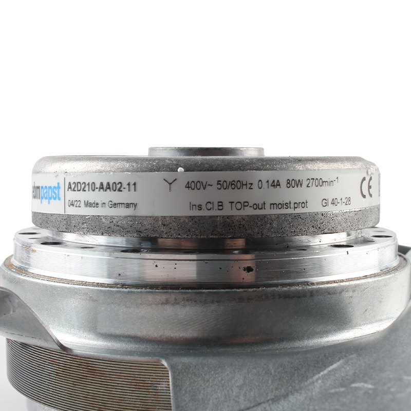 ebmpapst ac axial flow fans industrial cabinet fan 210mm 400V 0.14A 80W A2D210-AA02-11