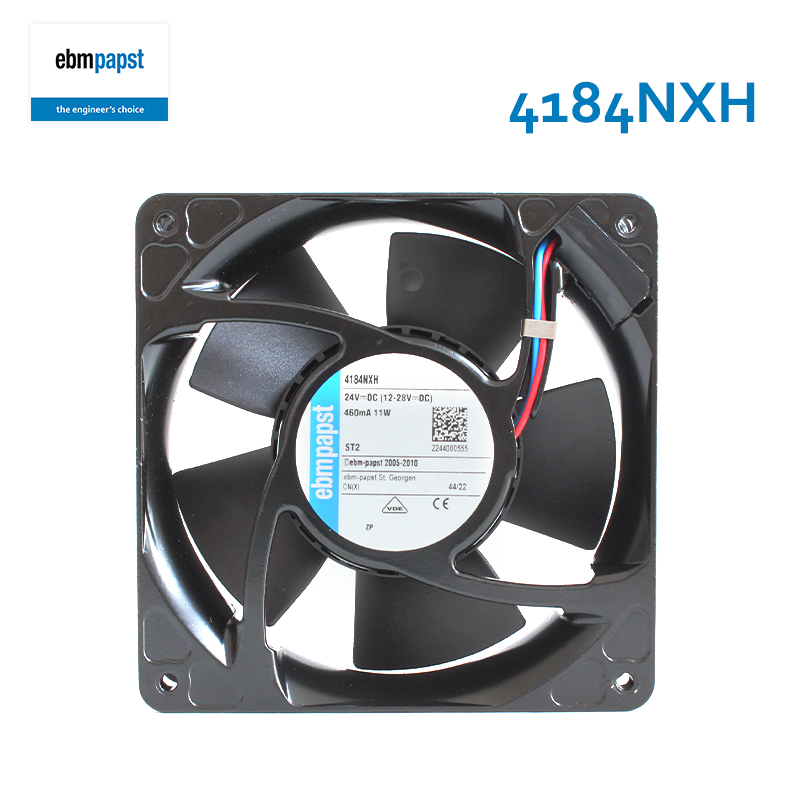 ebmpapst high temperature cooling fan 12038 cooling fan 120×120×38mm 24V 460mA 11W 4184NXH