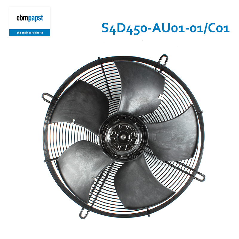 ebmpapst condenser cooling fan 450mm axial flow fan 400V 0.61/0.70A  340/415W S4D450-AU01-01/C01
