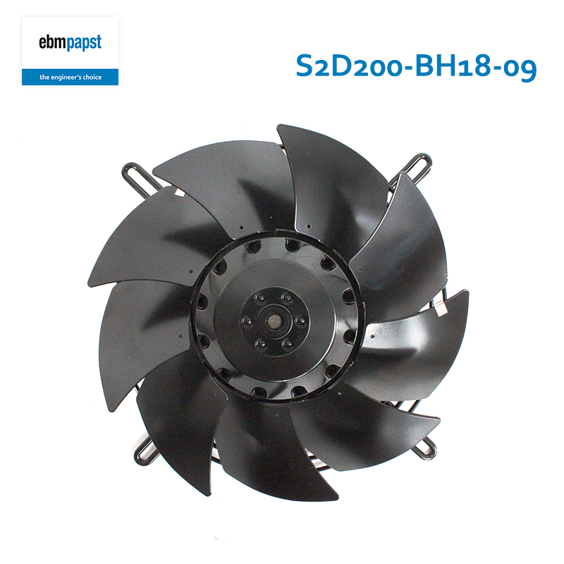 ebmpapst 200mm axial fan cooling fan industrial 400V 0.17/0.13A 68/70W S2D200-BH18-09