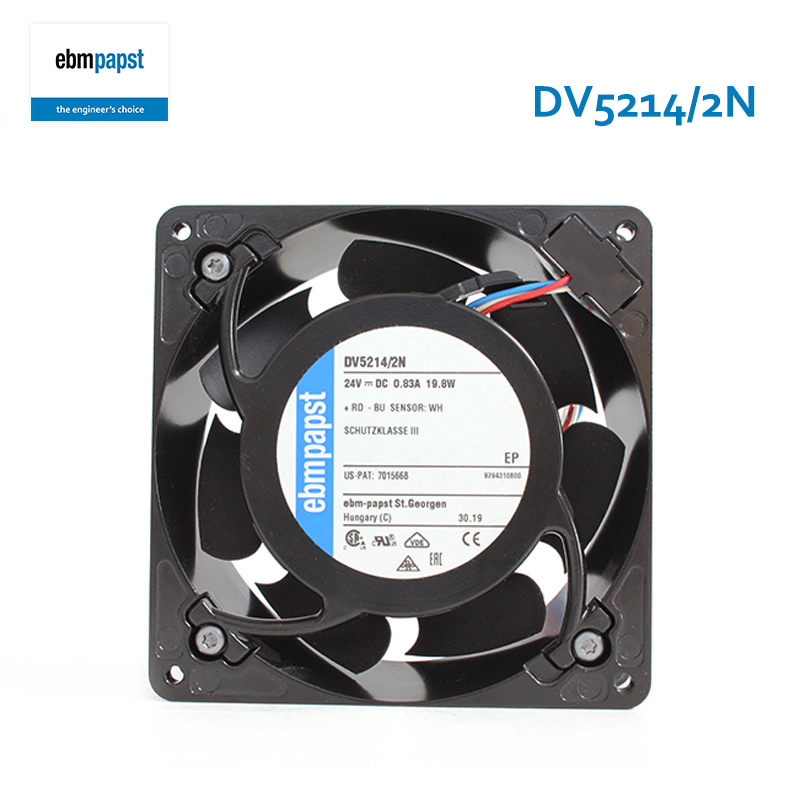 ebmpapst industrial cabinet fan high speed cooling fan 127×127×38mm 24V 20W DV5214/2N