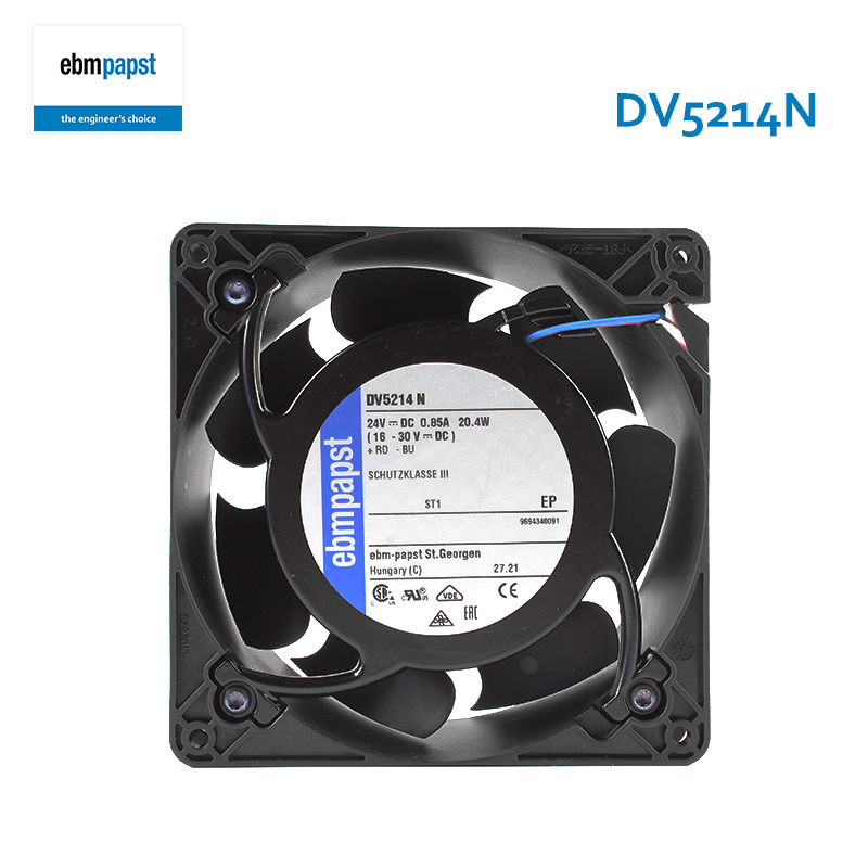 ebmpapst quiet cooling fan mini cooling fan 127×127×38mm 24V 0.85A 20.4W DV5214N