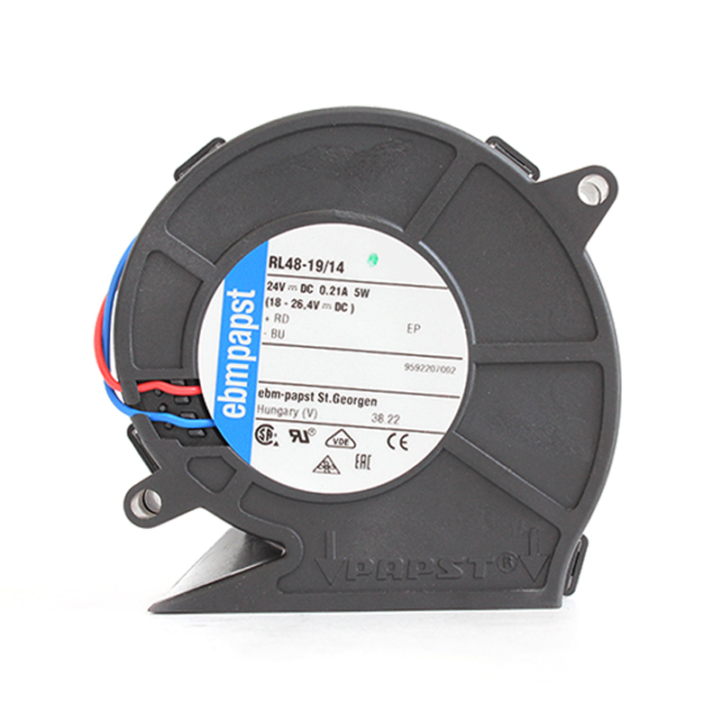 ebmpapst blower fan dc brushless blower fan mini 76×76×27mm 24V 0.21A 5W RL48-19/14