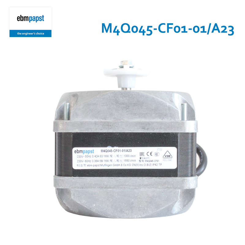 ebmpapst air cooling fan shaded pole motor cooling fan for freezer 83mm 230V 0.42A 60/16W M4Q045-CF01-01/A23