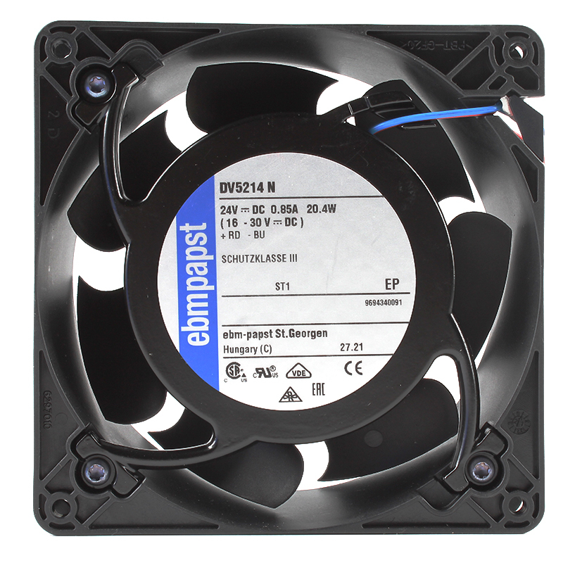 ebmpapst quiet cooling fan mini cooling fan 127×127×38mm 24V 0.85A 20.4W DV5214N