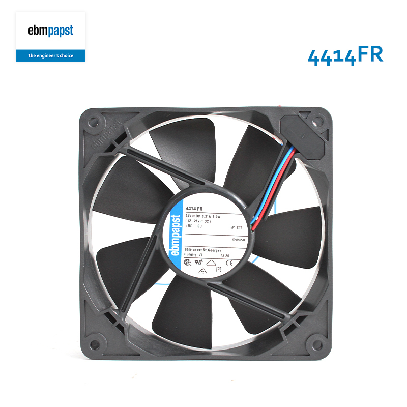 ebmpapst dc waterproof fan  industri dc fan 120×120×25mm 24V 0.21A 5.0W 4414FR