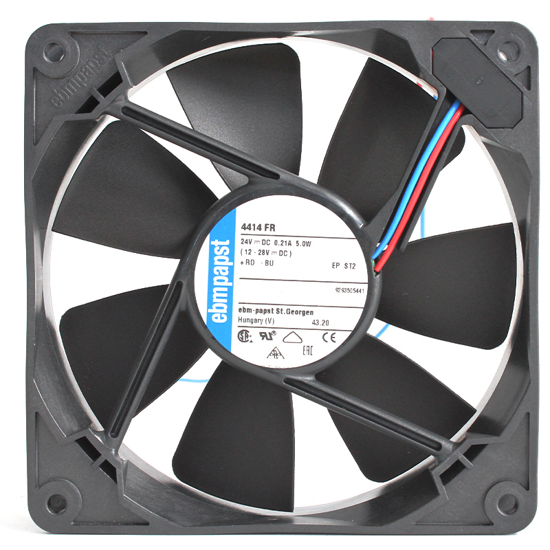 ebmpapst dc waterproof fan  industri dc fan 120×120×25mm 24V 0.21A 5.0W 4414FR
