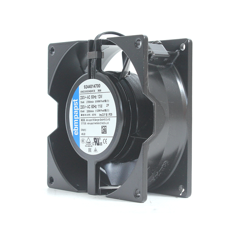 ebmpapst 92x92x38 dc cooling fan ebm axial fan 9238 230V 70mA 12W 3656