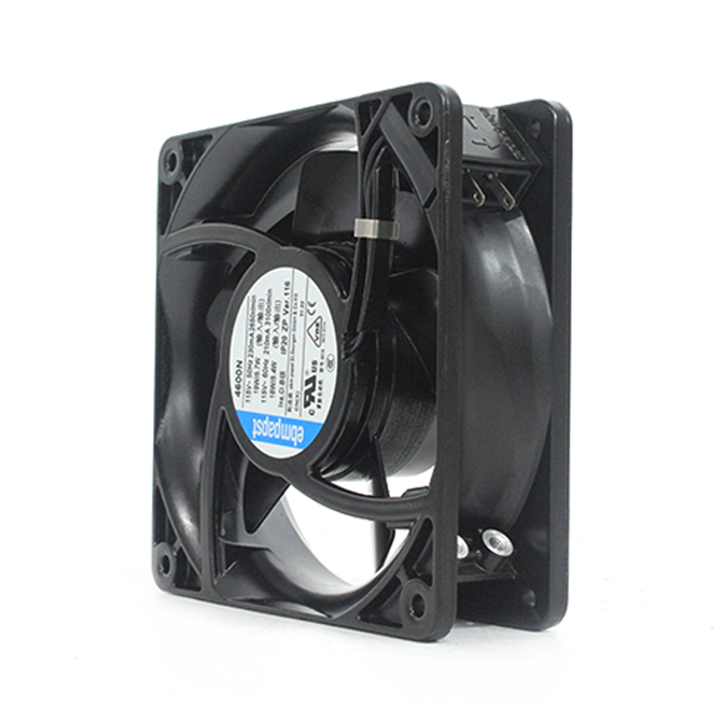 ebmpapst 115v ac cooling fan 12038 cooling fan 120×120×38mm 235mA 18W 4600N