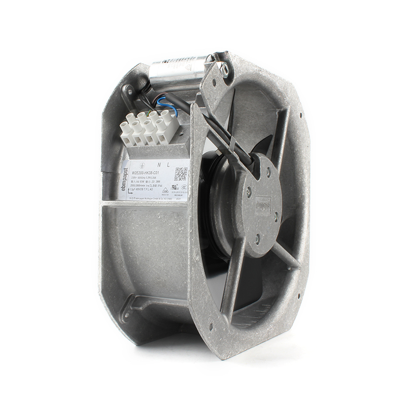 ebmpapst cabinet cooling fan 230v radial cooling fan 225×225×80mm 230V 0.29A 80W W2E200-HK38-C01