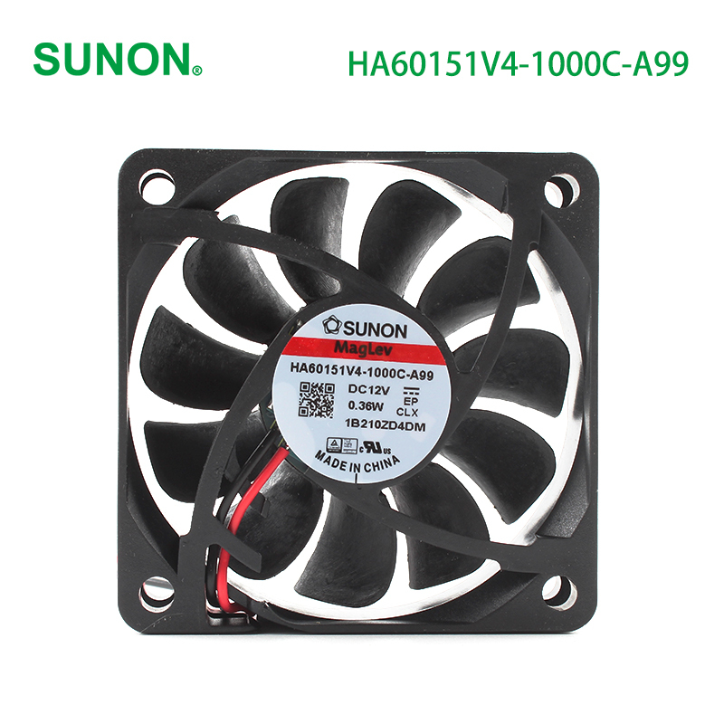 SUNON cooling axial fan 60mm axial fan supplier 60×60×15mm 12V 29mA 0.36W HA60151V4-1000C-A99