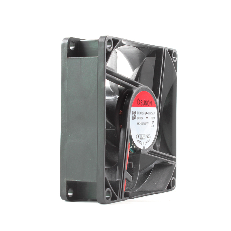 SUNON dc ball bearing fan dc radial fan 80×80×25mm 12V 0.15A 1.8W EE80251BX-000C-A99