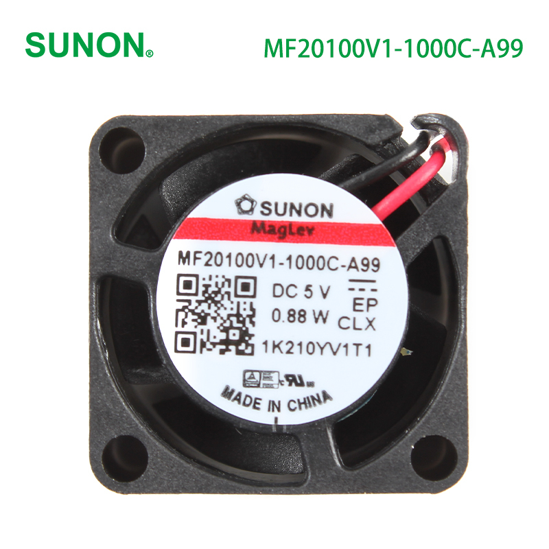 SUNON high rpm dc motor fan mini dc fan 20×20×10mm 5V 165mA 0.88W MF20100V1-1000C-A99