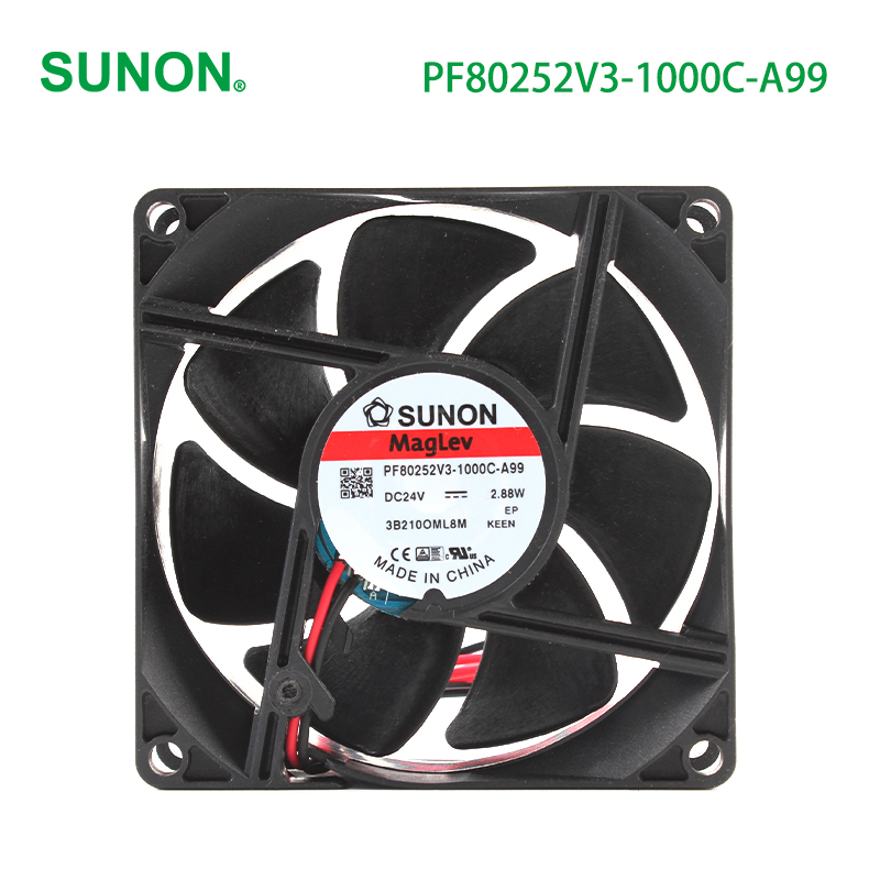 SUNON 8 inch axial fan cooling 24vdc fan 80×80×25mm 24V 110mA 2.88W PF80252V3-1000C-A99