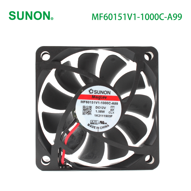 SUNON 6015 axial dc cooling fan dc brushless fan 60×60×15mm 12V 127mA 1.58W MF60151V1-1000C-A99