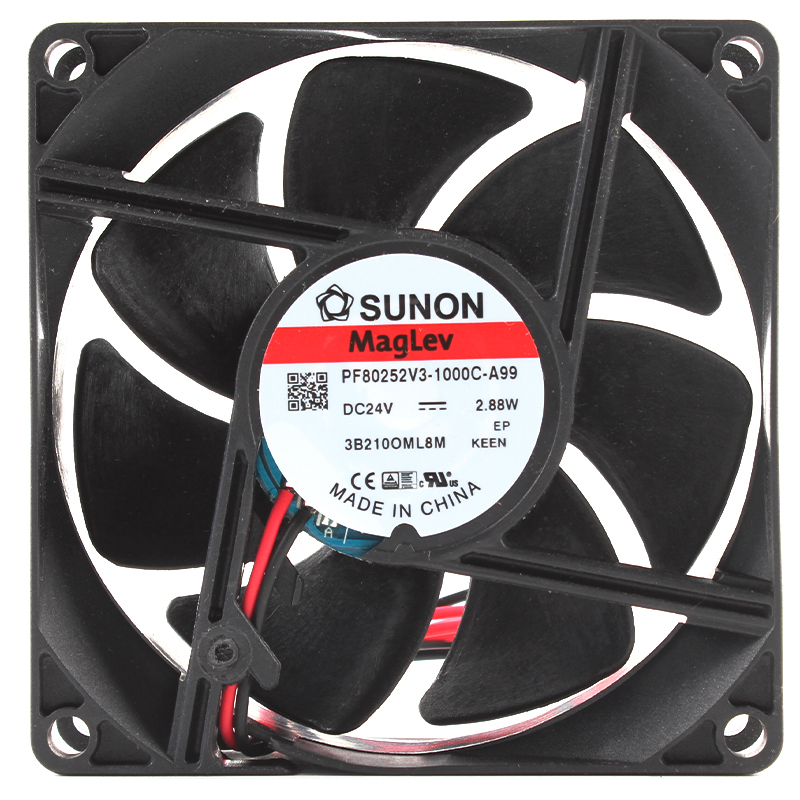 SUNON 8 inch axial fan cooling 24vdc fan 80×80×25mm 24V 110mA 2.88W PF80252V3-1000C-A99