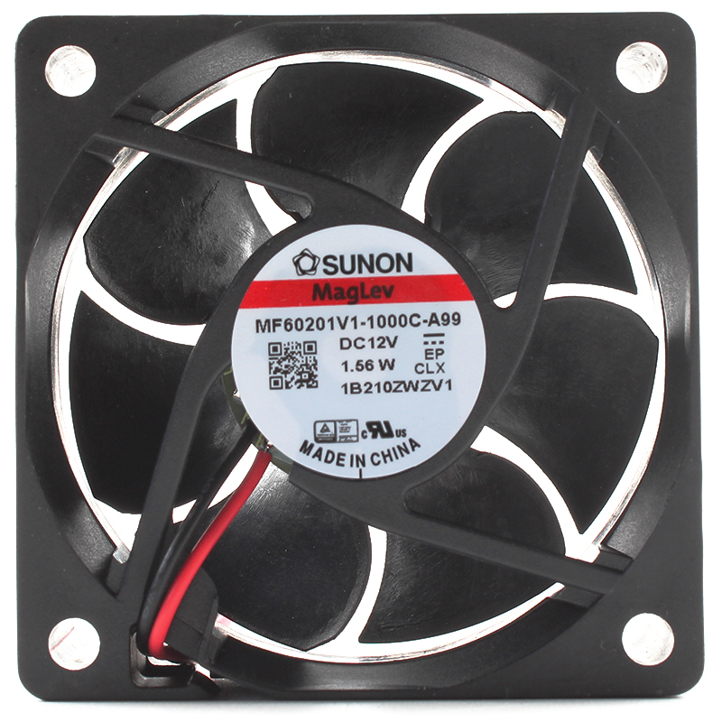 SUNON 12v cooling fan dc 60mm dc axial cooling fan 60×60×20mm 12V 110mA 1.56W MF60201V1-1000C-A99