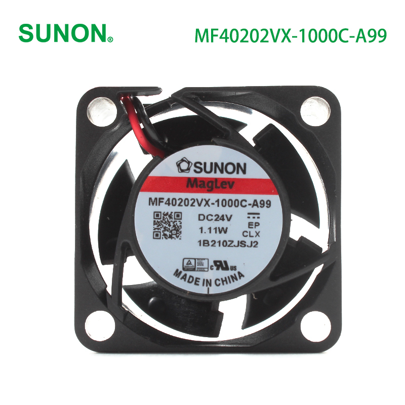 SUNON fan cooling dc high speed dc motor exhaust fan 40×40×20mm 24V 39mA 1.11W MF40202VX-1000C-A99
