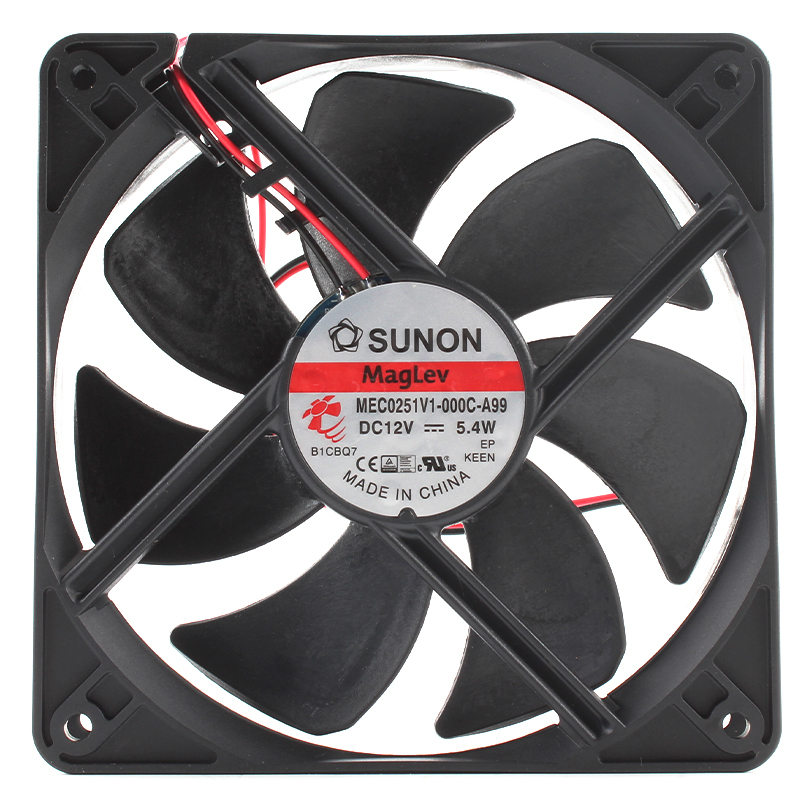 SUNON dc fan 120mm x 120mm x 25mm dc industrial exhaust fan 12025 12V 451mA 5.4W MEC0251V1-000C-A99