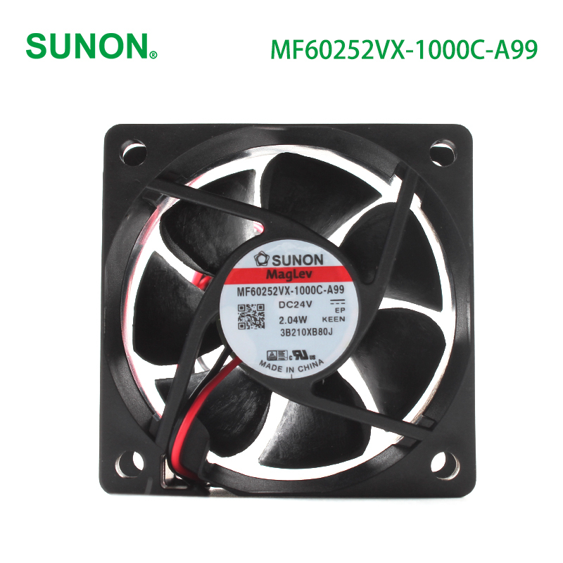 SUNON axial fan dc fan dc brushless fan 24v 60×60×25mm 80mA 2.04W MF60252VX-1000C-A99