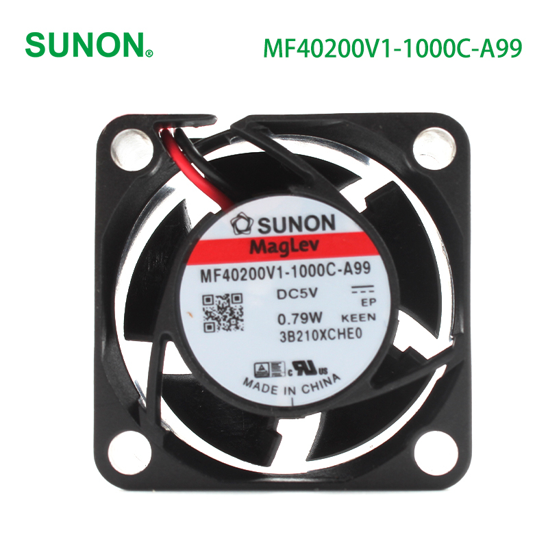 SUNON dc 5v high speed axial fan 40mm dc axial fan 40×40×20mm 150mA 0.79W MF40200V1-1000C-A99
